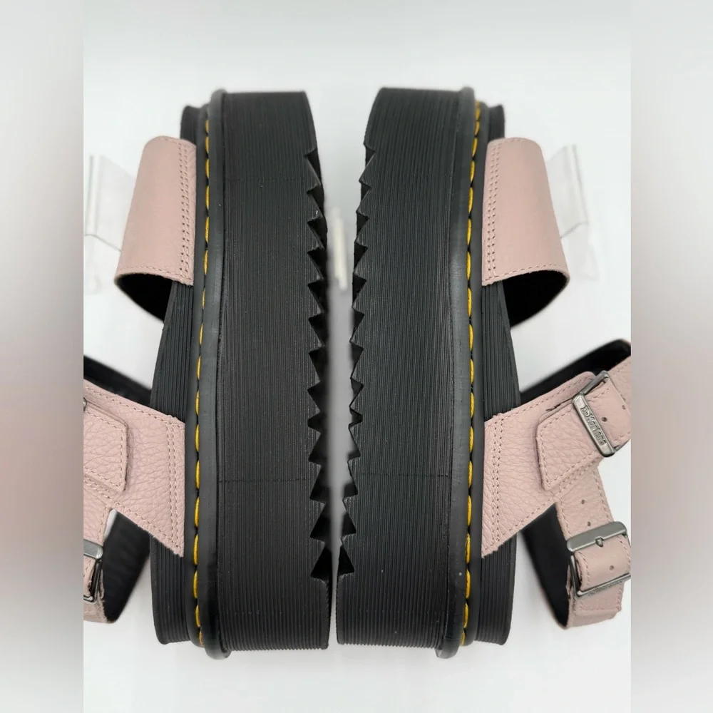 Dr. Martens Pink and Black Platform Sandals - Picture 9 of 9